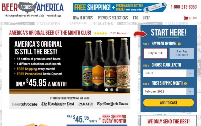 Beer Across America website