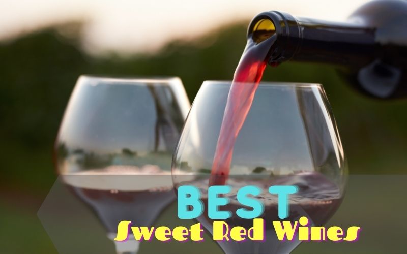Pouring red wine into wine glasses