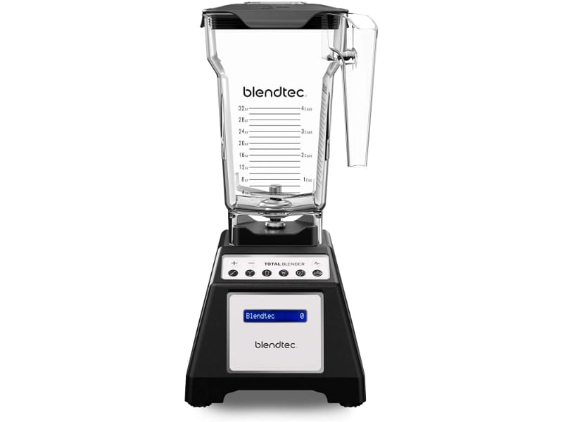 Blendtec Total Classic Original Black Blender Fourside Jar 75 oz