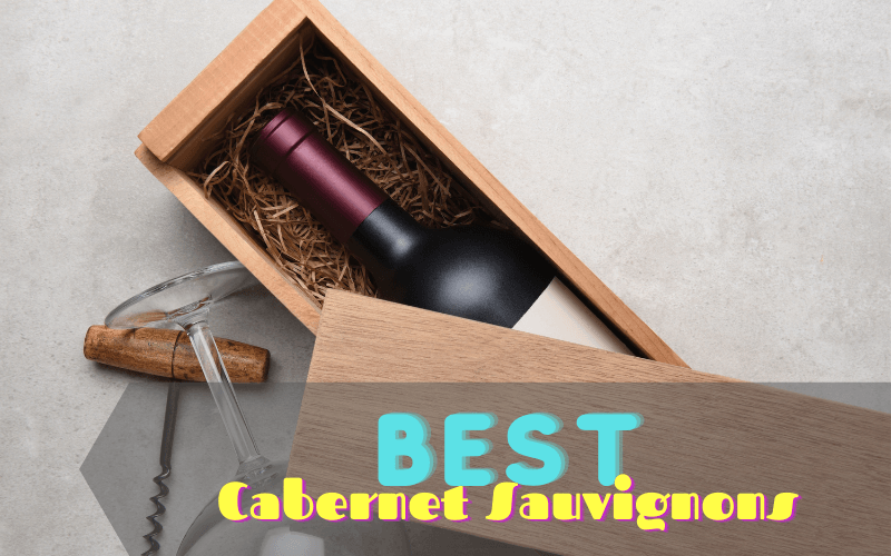 Bottle of Cabernet Sauvignon in a wooden box