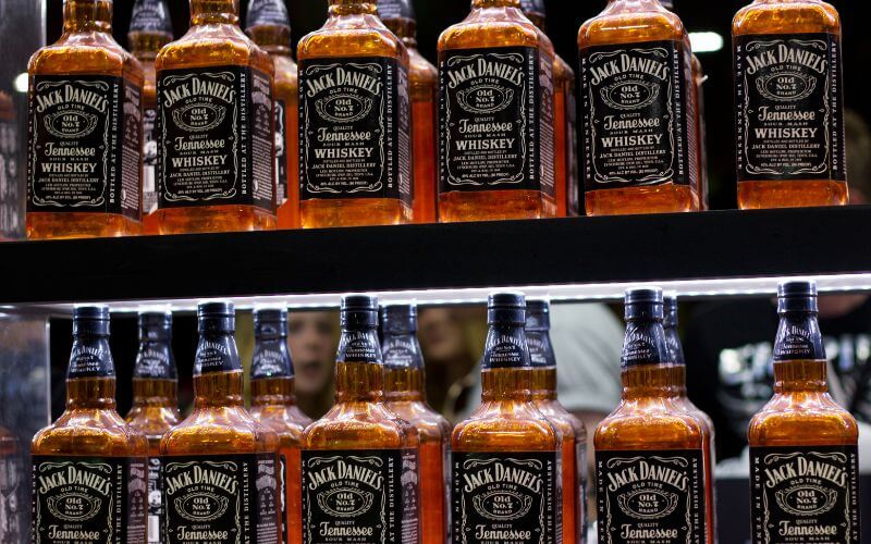 Bottles of Jack Daniel's Whiskey