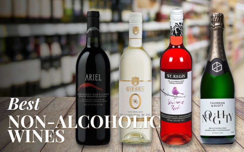 Bottles of Non-Alcoholic Wines