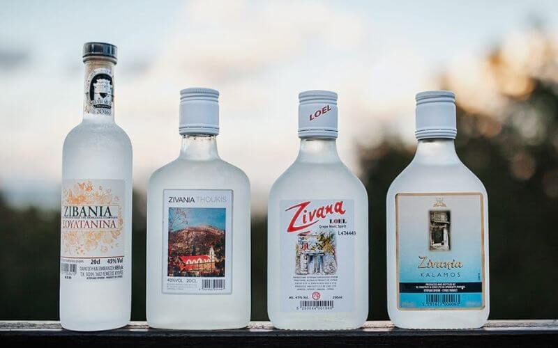 Bottles of Zivania - Image by Cyprus Island