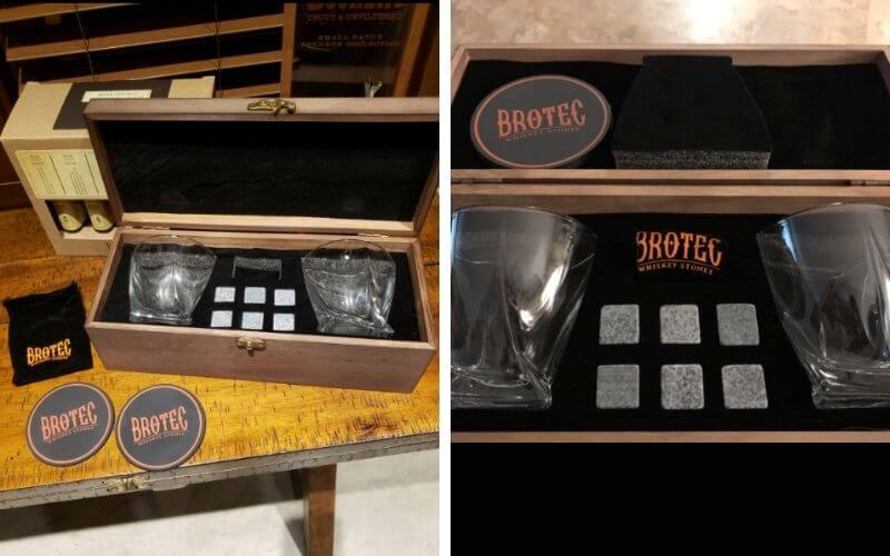 Brotec Whiskey Glass and Stone Set
