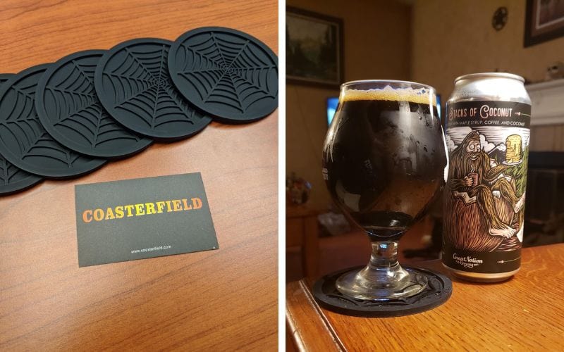 COASTERFIELD Spider Web Drink Coasters