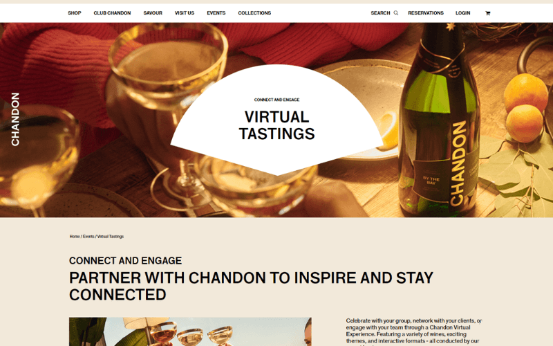 Chandon website