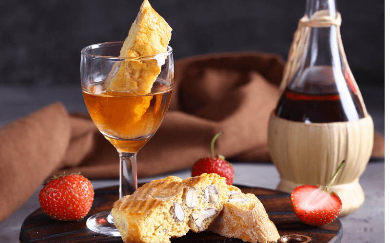 Cookies and Sweet Dessert Wine