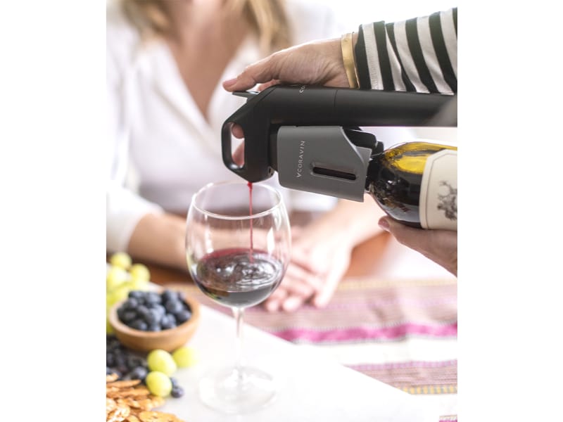 Wine pouring using Coravin Model Three