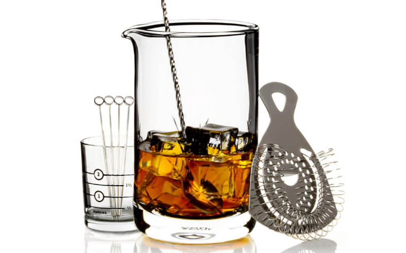 Cork & Mill Cocktail Mixing Glass Set