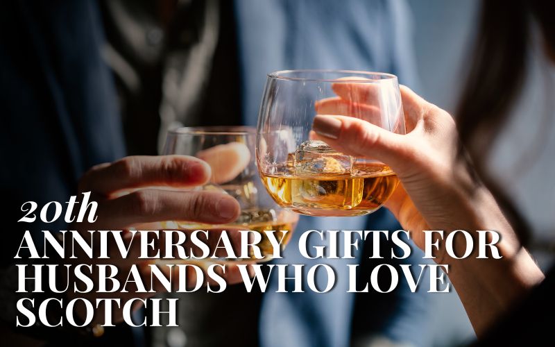 Couple toasting Scotch whiskey glasses