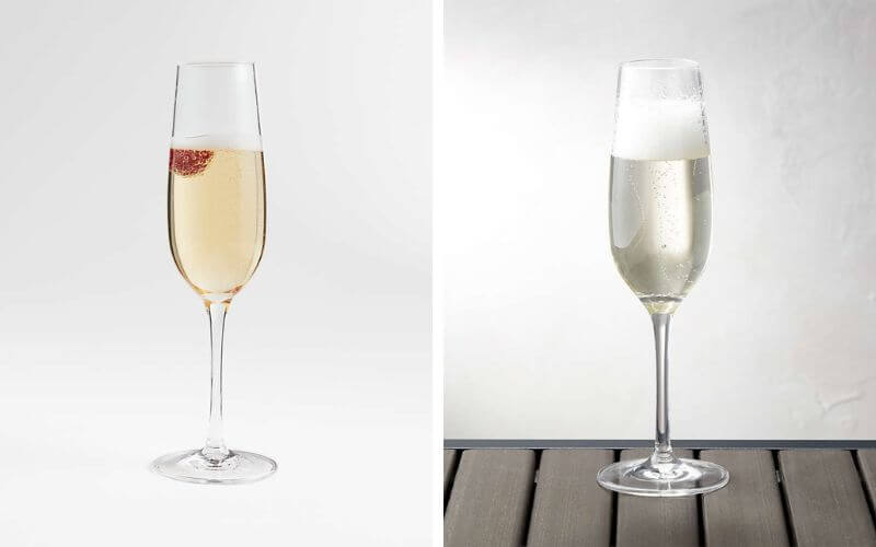 Crate and Barrel Acrylic Champagne Glass