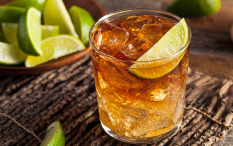 Dark ‘N’ Stormy cocktail