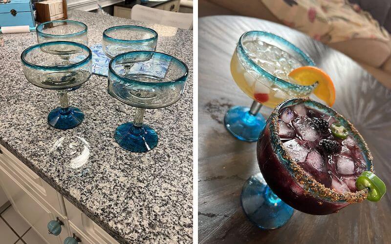 Dos Sueños Mexican Margarita Glasses