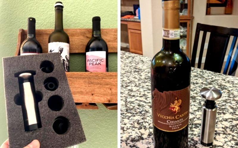 EZBASICS Wine Saver Pump with Wine Bottle Stoppers
