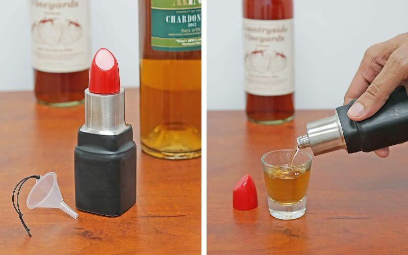 Fairly Odd Novelties Red Lipstick Flask
