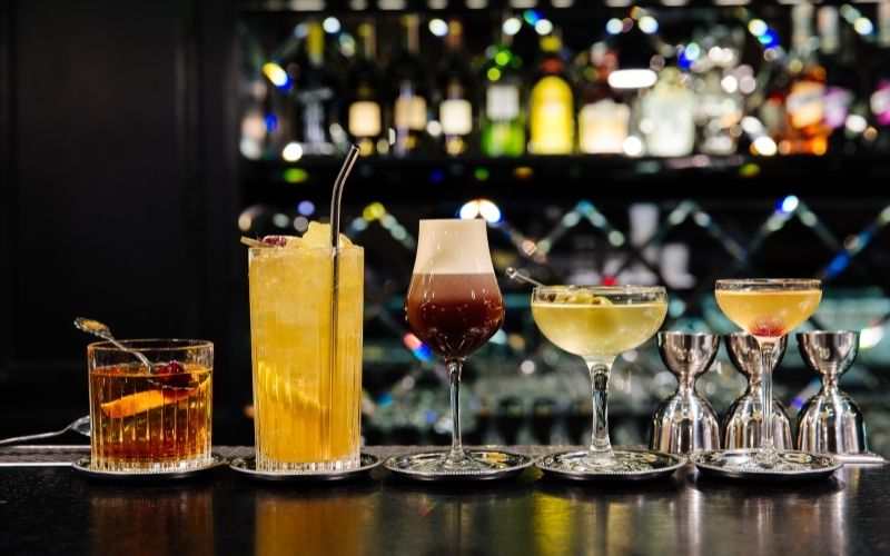 Five kinds of classic cocktails
