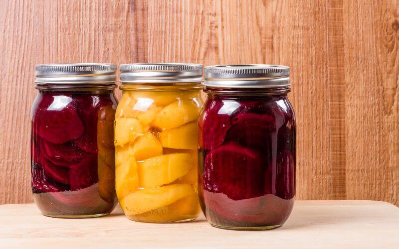 Fruits in airtight containers