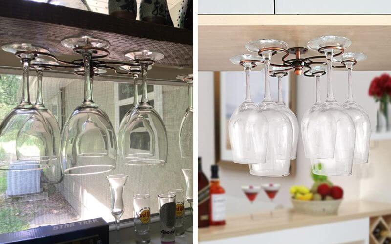 GeLive Rotatable Wine Glass Holder