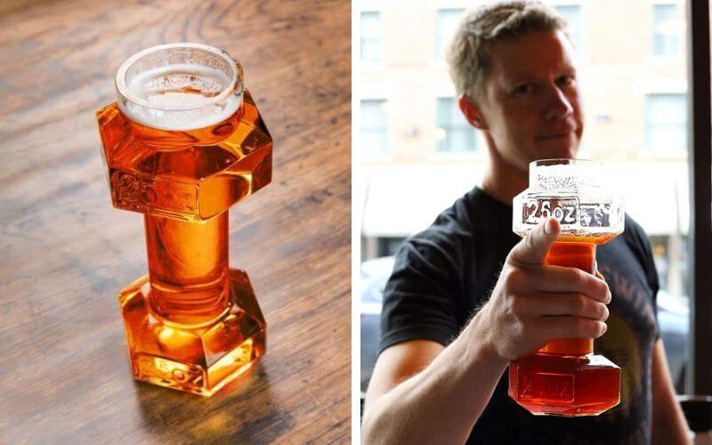 Gemsho Dumbbell Beer Glasses