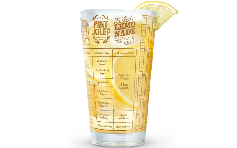 Genuine Fred Good Measure Cocktail Recipe Glass