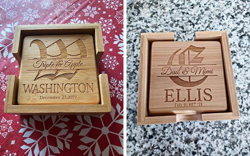 GiftByGifty Personalized Coasters for Drinks