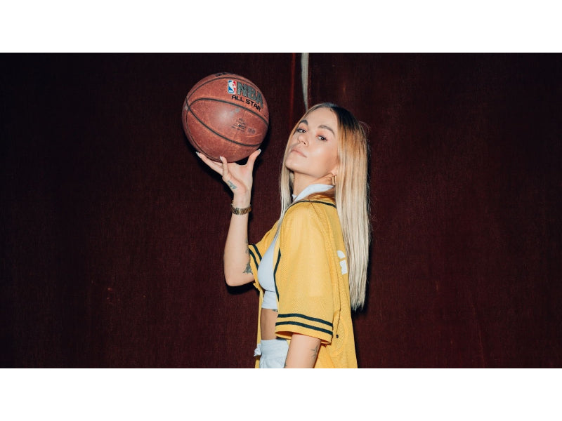 Girl with a basketball