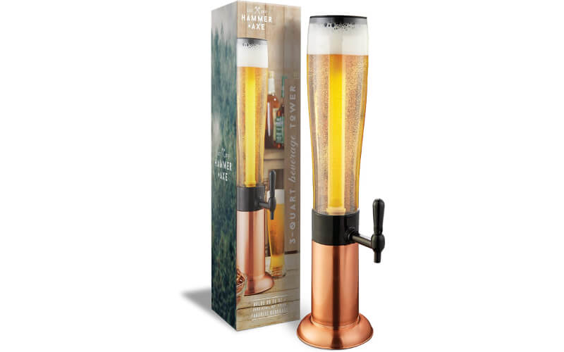 Hammer + Axe Beer Tower Drink Dispenser