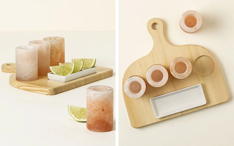 Himalayan Salt Tequila Glasses by Brett Cramer