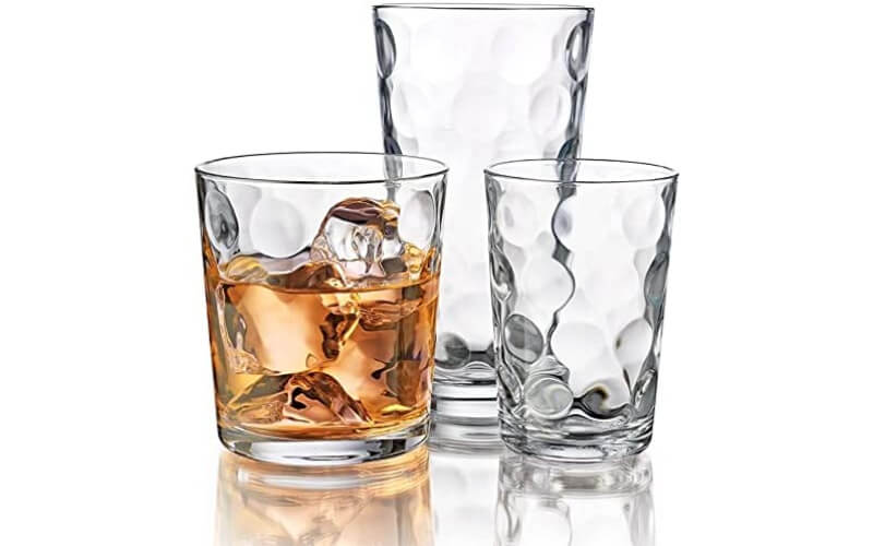 Home Essentials & Beyond Highball and Rocks Drinking Glasses Set