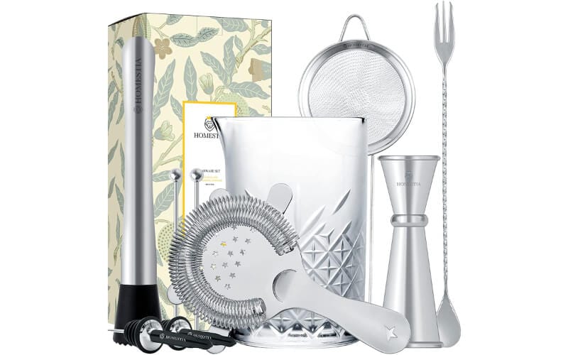 Homestia Mixing Glass Barware Tool Set