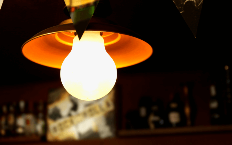 Industrial exposed bulb light