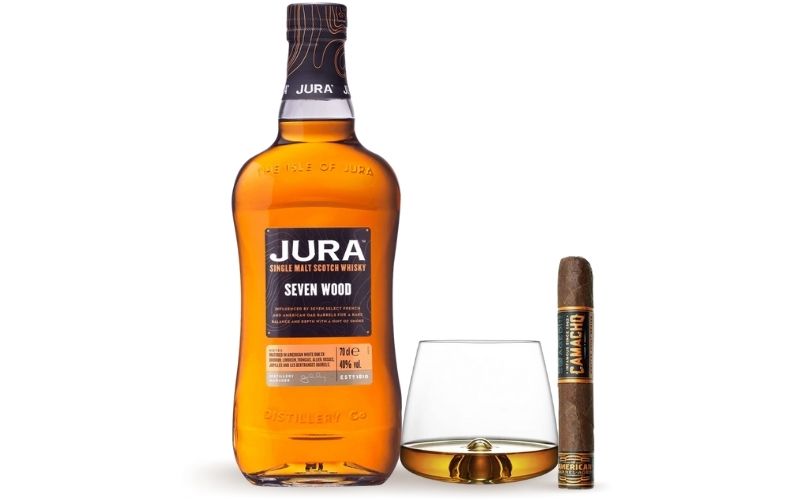 Jura Seven Wood Single Malt Scotch & Camacho American Barrel-aged