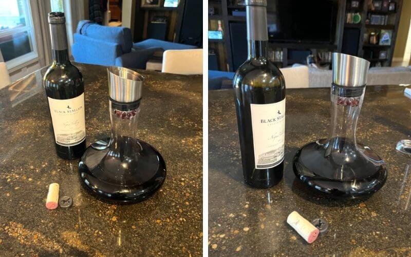 JustStart Wine Decanter Built-in Aerator Pourer