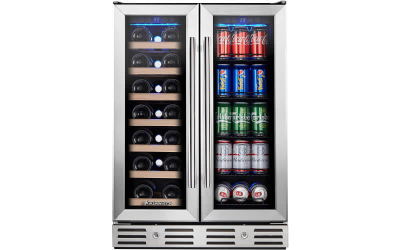 Kalamera Dual-Zone Wine and Beverage Refrigerator