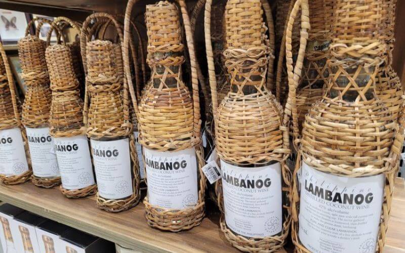 Lambanog in basket-like bottles - Image by Kollective Hustle