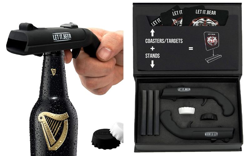 Let It. Beer Cap Guns Beer Bottle Opener