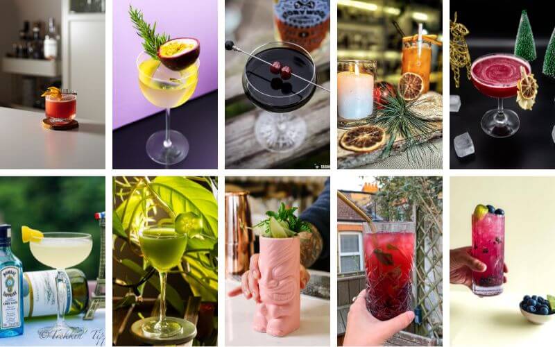 Collage of the Best Cocktails in January 2023