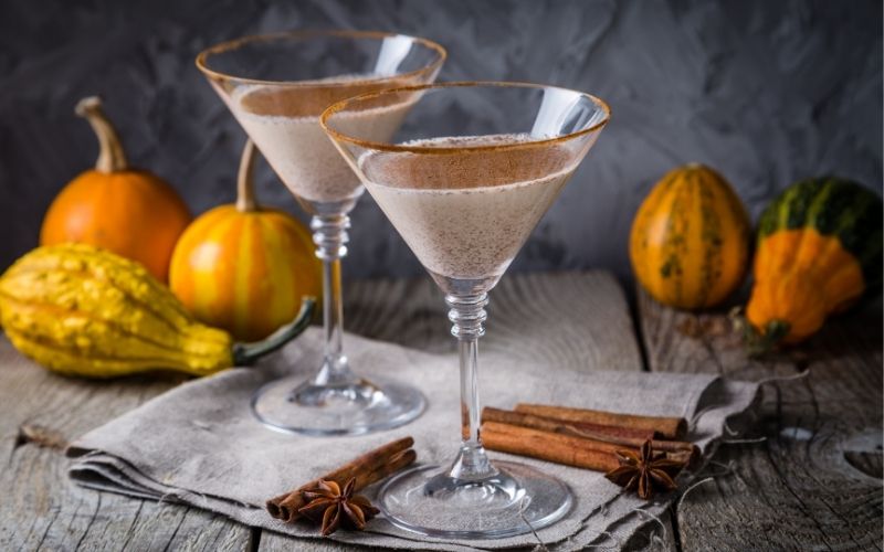 Martini cocktail with Baileys