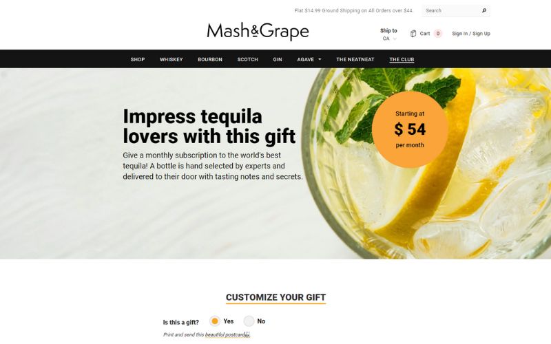 Mash & Grape Tequila Subscription