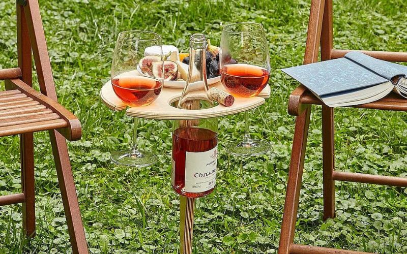 Michael and Ania Shepler Outdoor Wine Table
