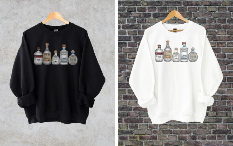 Mikey G's Tees Tequila Bottle Sweatshirt