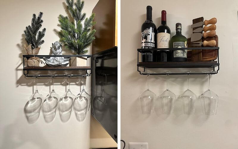 Mkono Wall-Mounted Wine Rack