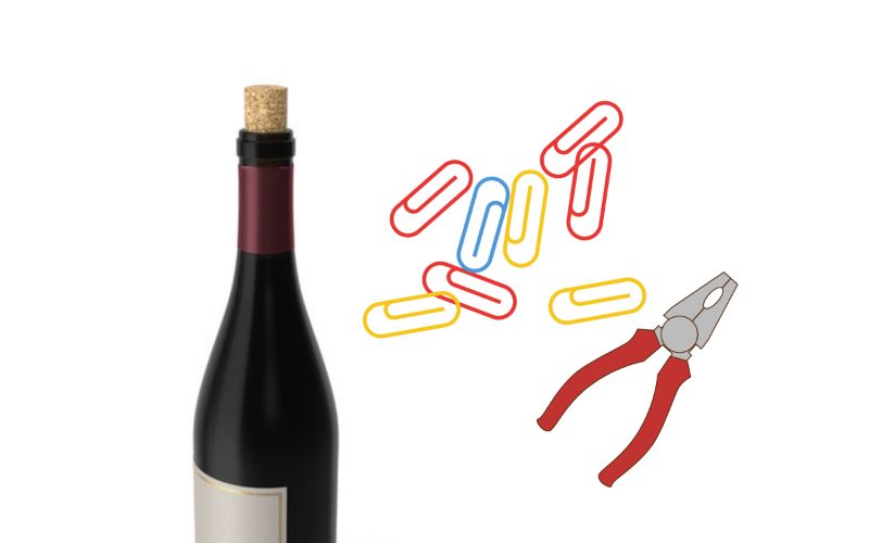 Paper Clips - How to Open a Wine Bottle Without a Corkscrew