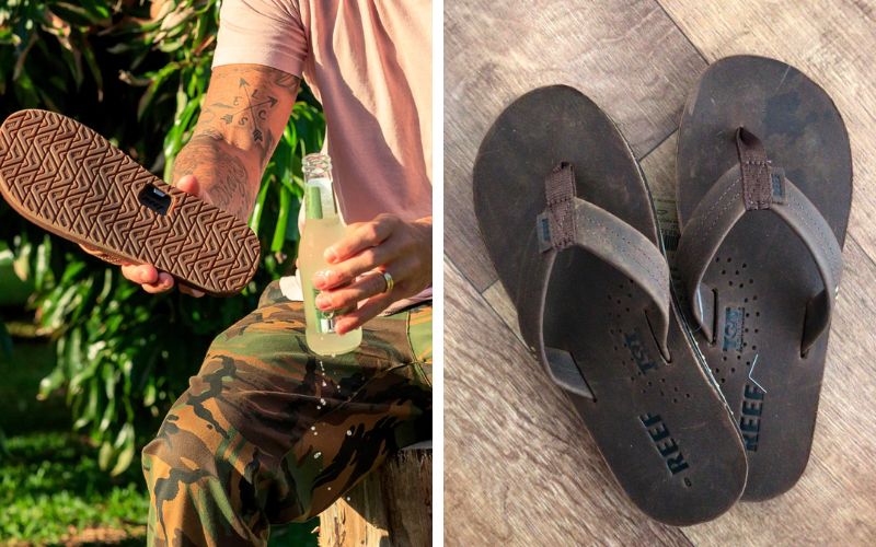 Reef Men's Fanning Flip Flop Sandals with Bottle Opener