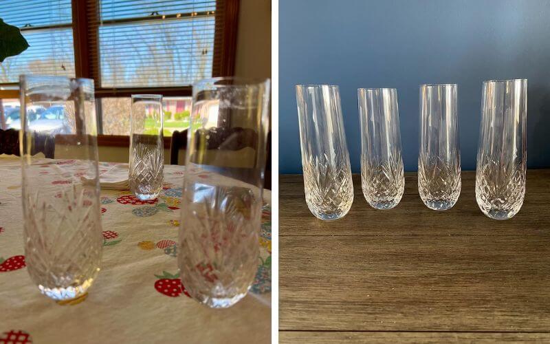 SHOSHIN Stemless Champagne Flutes