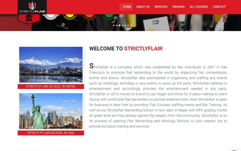 STRICTLYFLAIR website