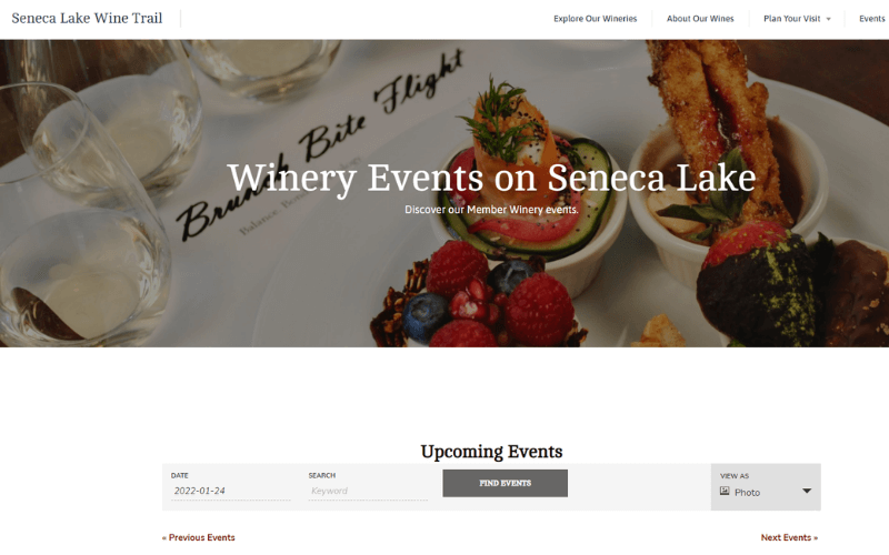 Seneca Lake Wine Trail website