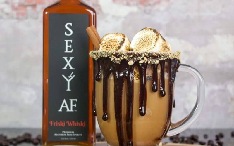 Sexy AF’s Friski Whiski with a dessert drink 