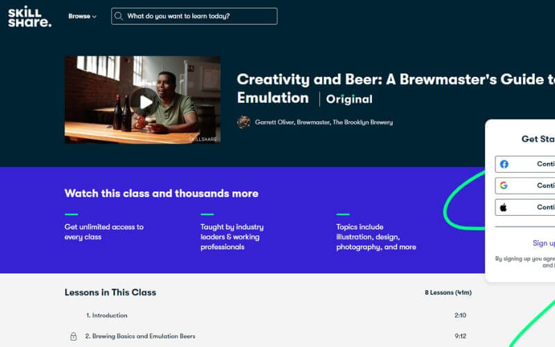 Skillshare Subscription (Brewing Beer)