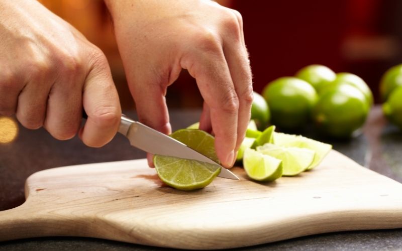 Slicing lime